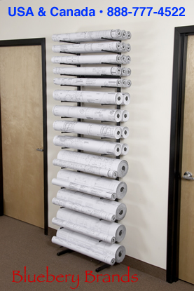 Visi-i-Rack storage for large documents is both convenient and efficient.