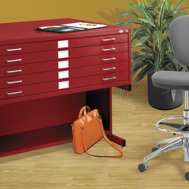 Safco flat files come in a remarkable variety of custom colors, at no extra charge.