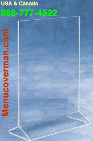 Wide selection of clear acrylic table stands.