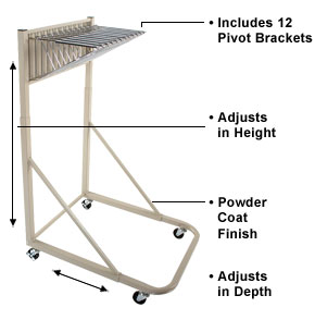 Mobile racks are ideal for getting large document work to exactly where it's needed in your office.